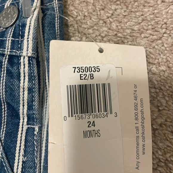 Oshkosh denim overall shorts, unisex - Picture 2 of 3